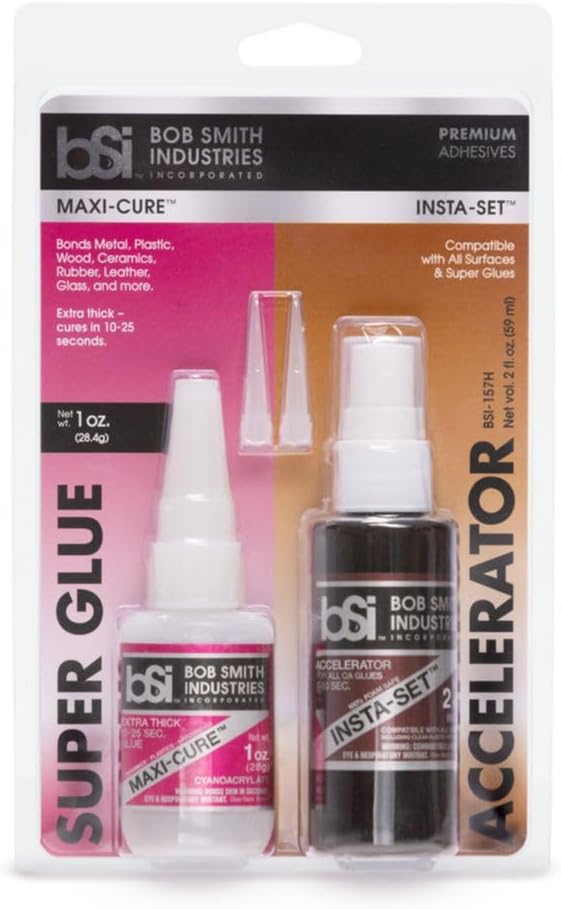 Bob Smith Industries BSI-157H Maxi Cure/Insta-Set Combo Pack (3 oz. Combined),Clear