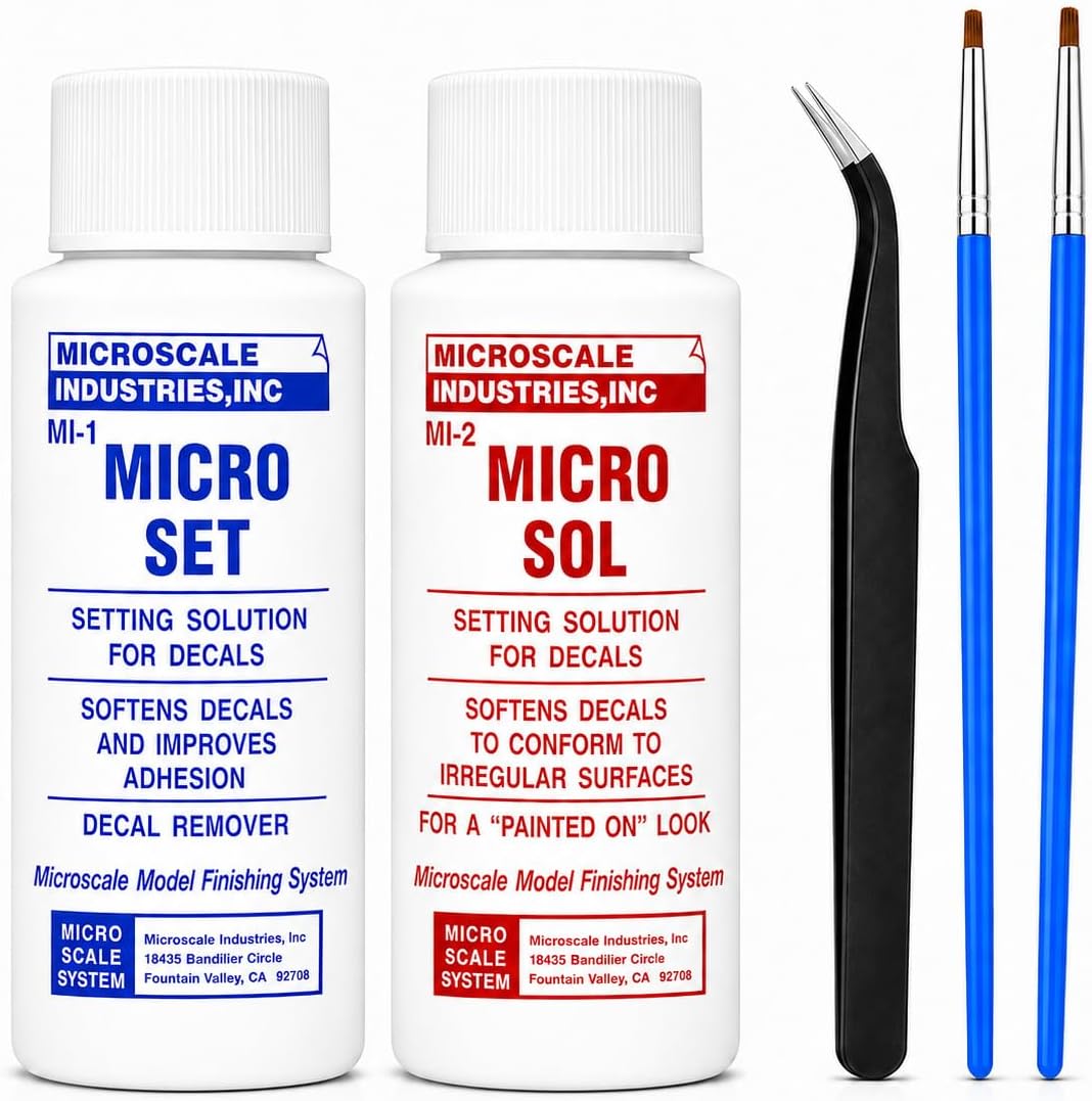 Decal Setting Solution-Micro Scale Micro Sol 102 + Micro Set 101...