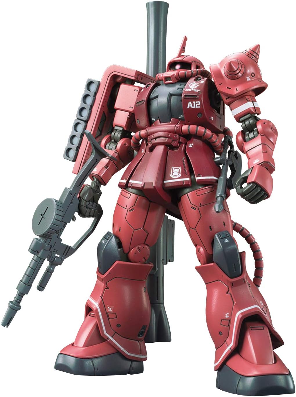 Bandai Spirits Hobby MS-06S Zaku II Char Aznable's Mobile Suit Gundam Red Comet Ver. HG 1/144