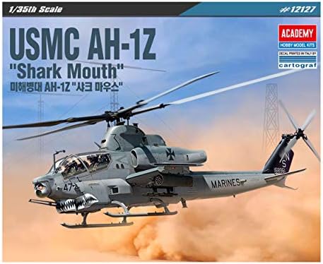 ACA12127 1:35 Academy USMC AH-1Z Cobra Shark Mouth Model Building Kit