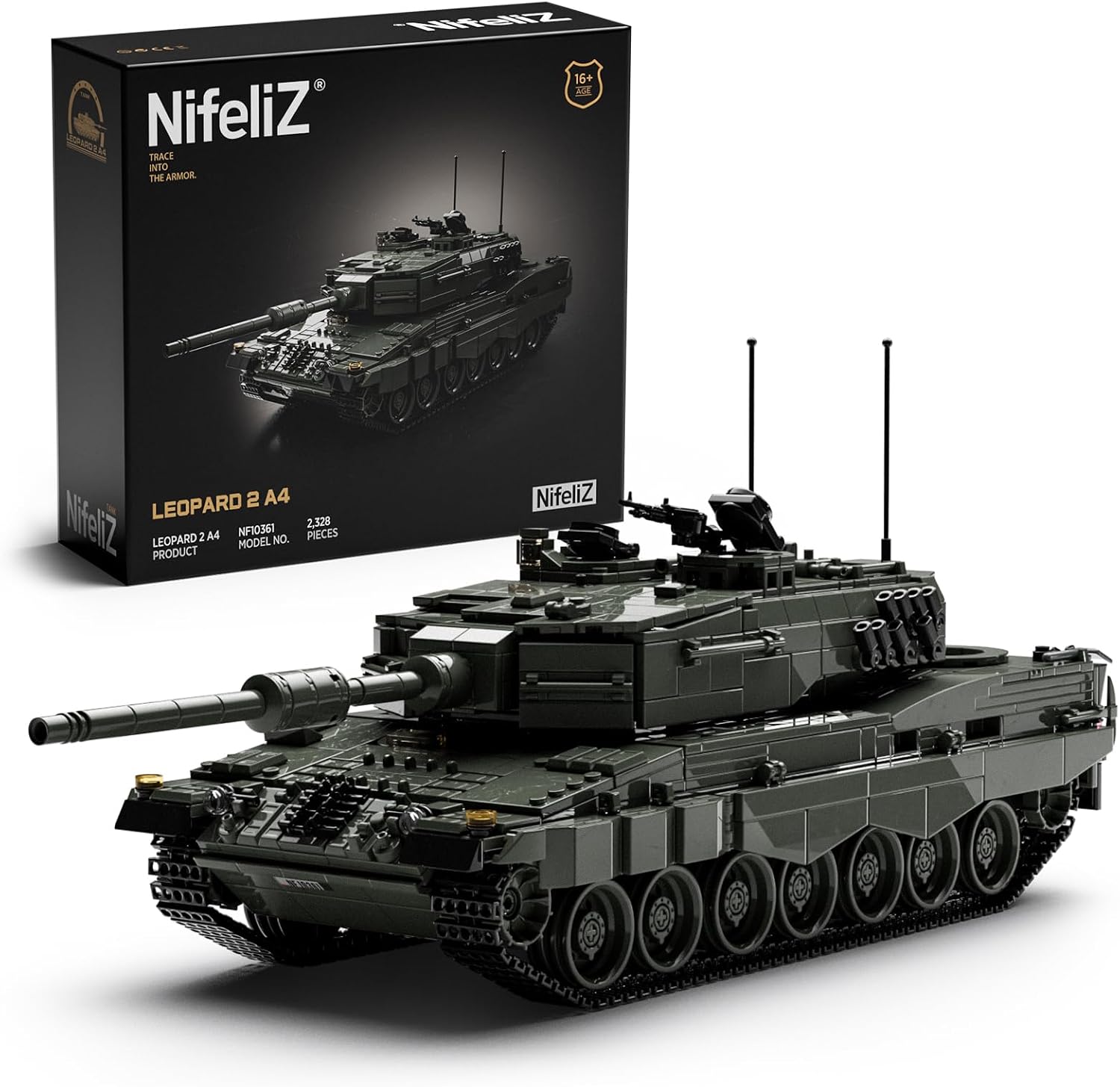 Nifeliz Leopard 2A4 Tank Building Set, Military Series, NF10361